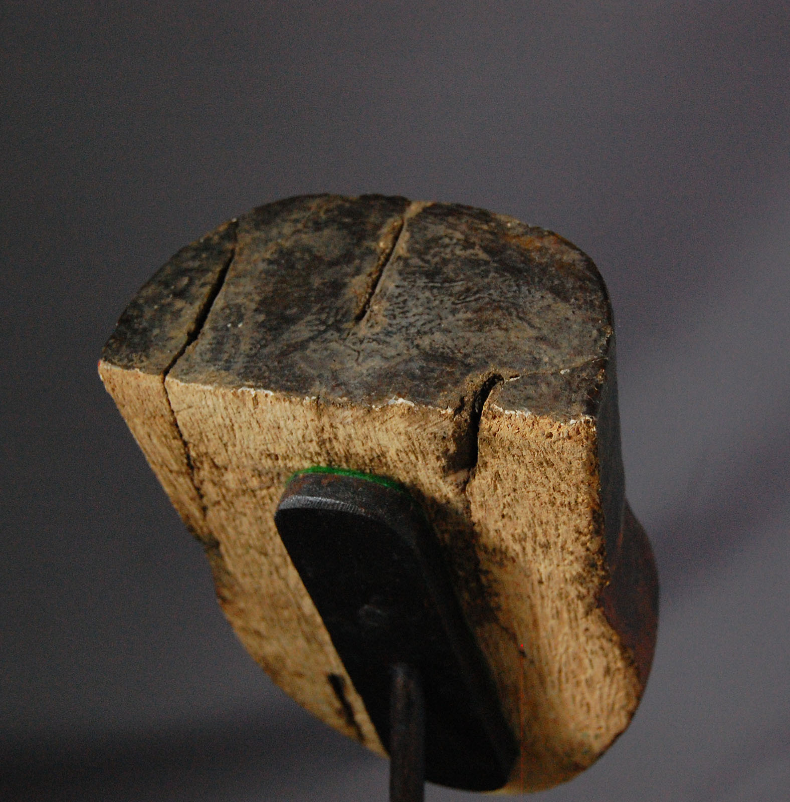 Egyptian Wood Mummy Mask Painted - Image 9