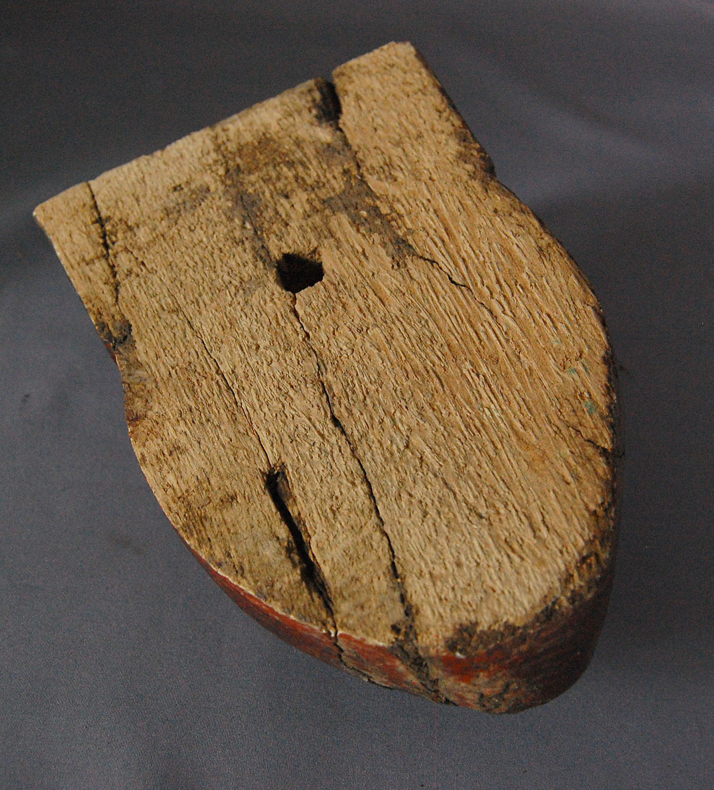 Egyptian Wood Mummy Mask Painted - Image 11